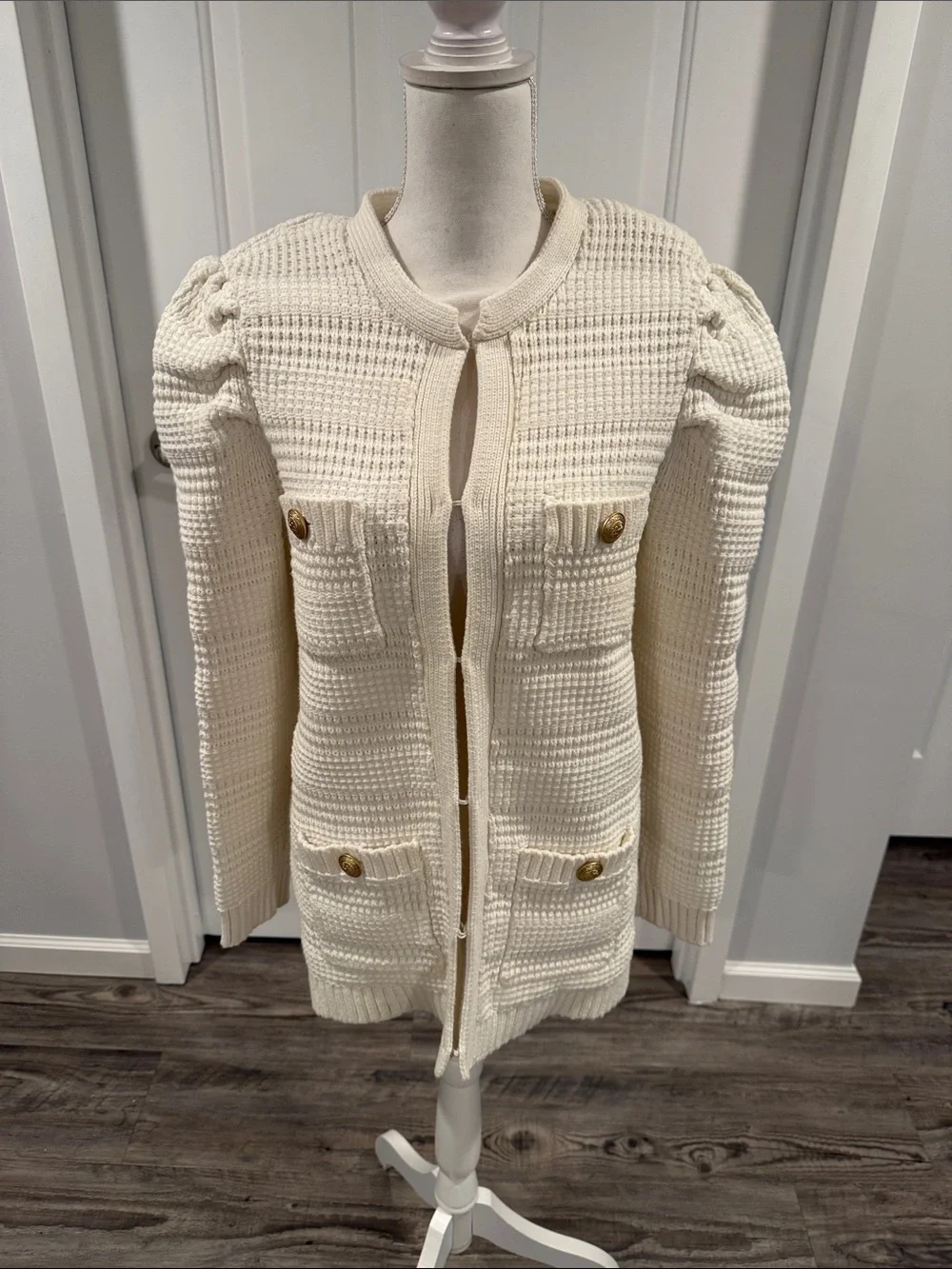 L'AGENCE Marina Textured Cardigan - Size Medium